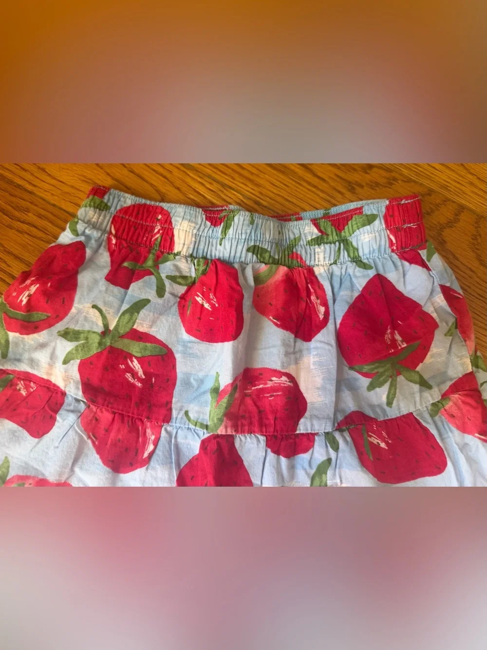 Gymboree Strawberry Skirt Sz 5 & Love Sweet Top Sz 6 Girls Set